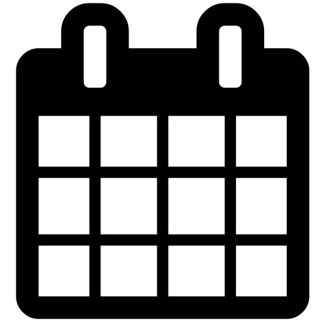Calendar Black Icon